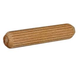 Beech wood grooved trunnion, D6xL40mm, 45 pieces. - CIME - Référence fabricant : CQ.1003.45