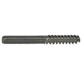 Double threaded screw, wood/metal thread, M6 L60mm, galvanized steel, 10 pieces. - CIME - Référence fabricant : CQ.11003.10