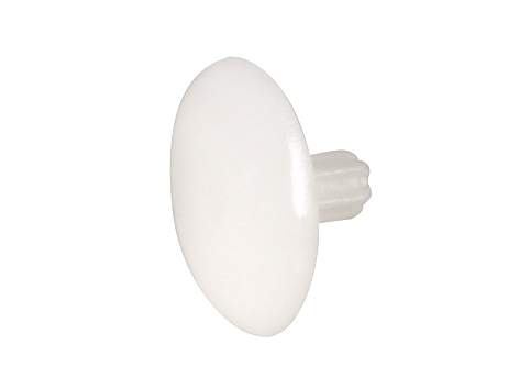 Screw cover for HC4 Allen screw N°4 D.12mm, white PVC, 14 pieces.