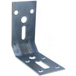 Truncated bracket with square ends reinforcement, surface mount assembly, 70x70x35 mm. - CIME - Référence fabricant : 51815