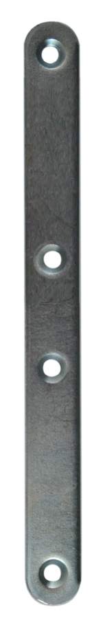 Verbindungslasche mit rundem Ende, Stahl verzinkt, B160xH15xEP2 mm