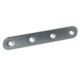 Round-ended assembly tab, galvanized steel, L120xH15xEP2 mm - CIME - Référence fabricant : 51713