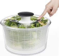 Transparent salad spinner 28cm.