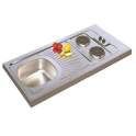 Kitchenette sink 120 x 60, with Domino 2 electric burners