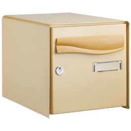 Cylinder mailbox PTT Lys 1 face, beige - Decayeux - Référence fabricant : 390229