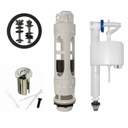 D-SENSO 3 to 6 liter mechanism, with float valve fed from below - Roca - Référence fabricant : AH0012900R