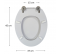 Equivalent seat SELLES JOAN white, for wall-hung toilet - ESPINOSA - Référence fabricant : COIABCOURCHEVELB