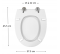 Sedile equivalente SELLES JOAN bianco, per WC sospeso - ESPINOSA - Référence fabricant : COIABATLANTISB