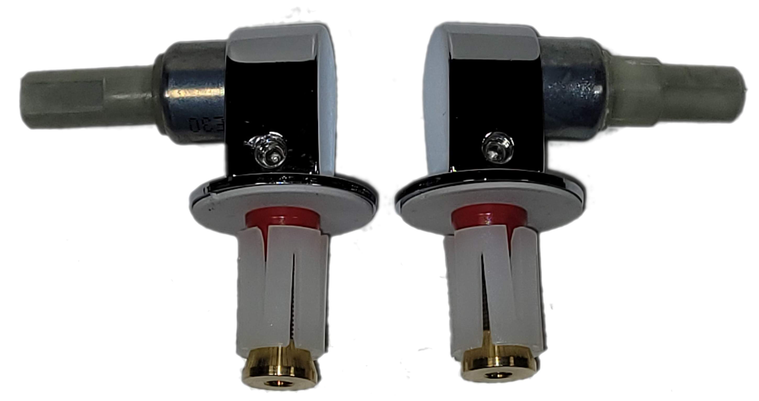 Hinge fasteners with slow descent for Chamade toilet seat