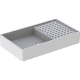 Sink 85x50, drainer on the right - Geberit - Référence fabricant : 500.925.00.1