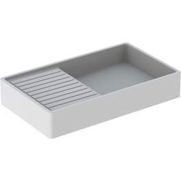 Sink 85x50, drainer on the left - Geberit - Référence fabricant : 500.924.00.1