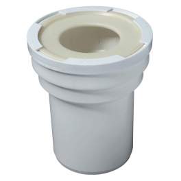 Manchon WC droit, diamètre 100m, 160mm de long - WIRQUIN - Référence fabricant : RWC12