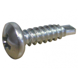 Self-drilling screw with domed head, zinc plated steel 4.2x38mm, 20 pieces. - I.N.G Fixations - Référence fabricant : A852100