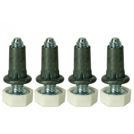 Set of 4 built-in cylinders diameter 15 mm adjustable from 9 to 25 mm - Norail - Référence fabricant : CQ.11088.4