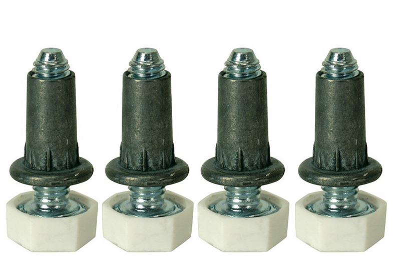 Set di 4 cilindri incorporati, diametro 15 mm, regolabili da 9 a 25 mm 