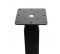 Pied droit pour table haute "CHARLY" en bois d'hêtre verni et acier noir, H 748 mm, D 50 mm - CIME - Référence fabricant : INTPI53999