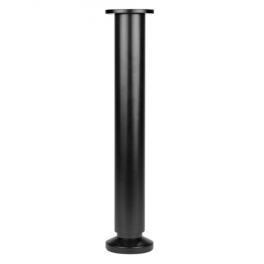 Pied cylindrique à visser en aluminium mat noir, platine D. 38 mm H.300mm - CIME - Référence fabricant : 53887