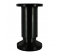 Pied cylindrique à visser en aluminium mat noir, platine D. 38 mm H.120 mm - CIME - Référence fabricant : INTPI53884