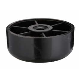 Furniture foot in black PVC to screw on, Diam.50 x H.25 mm - CIME - Référence fabricant : 53866