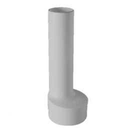 Overflow tube in grey PP, length 170mm - Lira - Référence fabricant : 8.0000.66