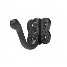 Wall hook with 1 hook in black iron, W. 42 x H. 51 x D. 65 mm - CIME - Référence fabricant : VS.320121