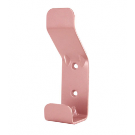 Peg to be fixed 1 head, 1 hook in pink steel, W. 40 x H. 140 x D. 50 mm - CIME - Référence fabricant : 57993
