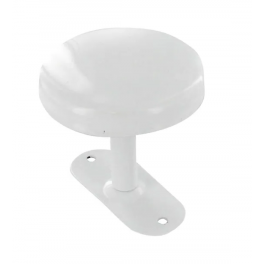 Coat hook, 1 head in white steel diameter 65 mm, L. 60 mm - CIME - Référence fabricant : 57507