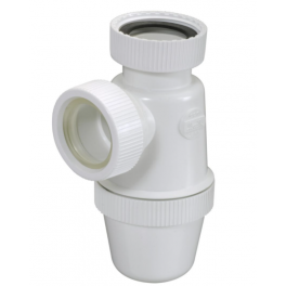 Siphon lavabo PVC-C à visser, écrou 33 x 42 pour eau très chaude - NICOLL - Référence fabricant : 1YFECB