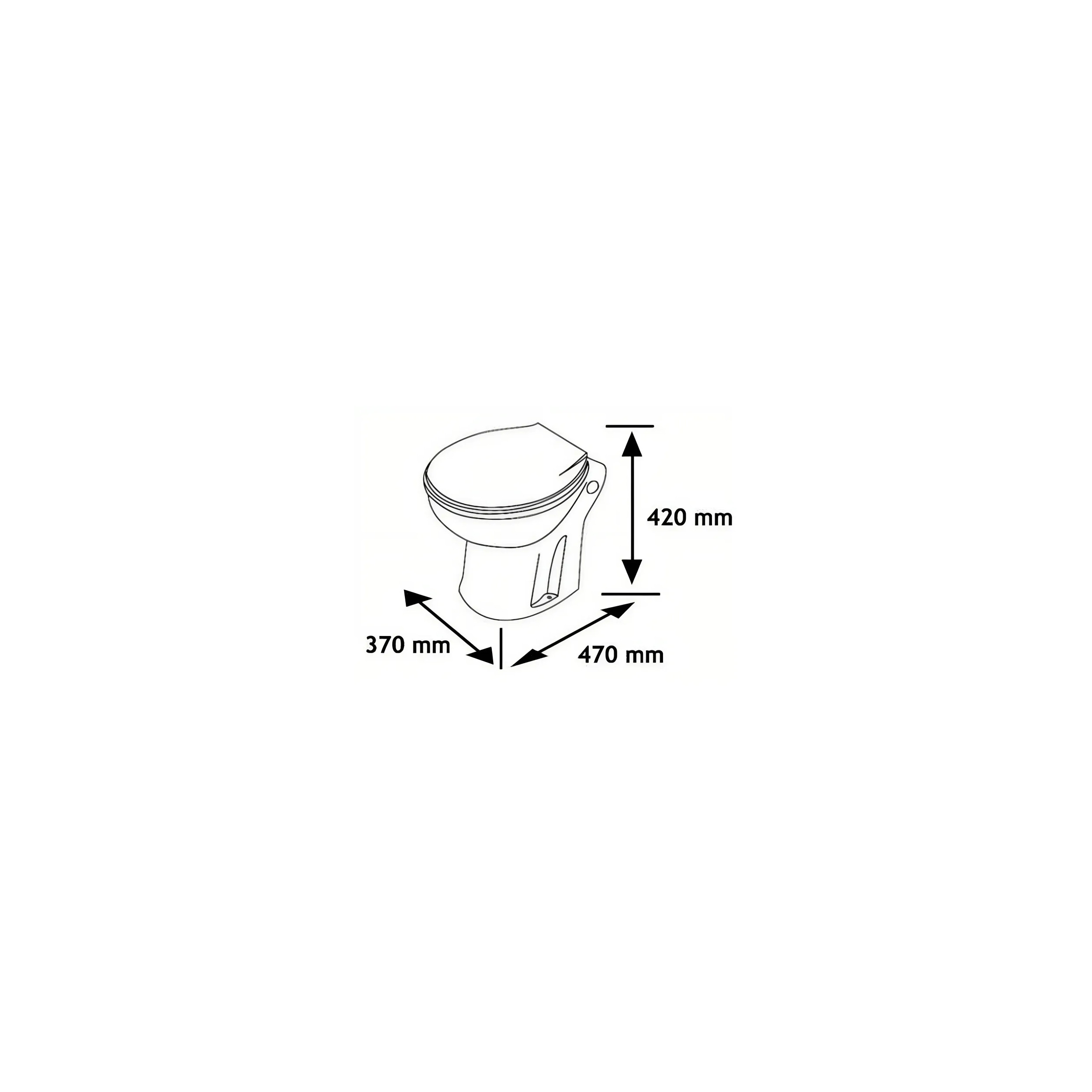 WC Con Maceratore Integrato Ancoflow In Ceramica Bianca - Marca Anconetti - 2