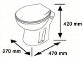 toilet bowl Macerating Toilet Waterflash 750 plus