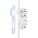 White mortice lock, 135 mm lock case, 40 mm axis