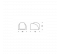 Türstopper mit Schraube, Dichtung und Gehäuse aus Edelstahl - INOFIX - Vachette - Référence fabricant : VACBU202238