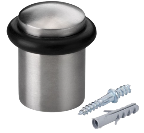 Door stopper with screw, seal and stainless steel body - INOFIX
