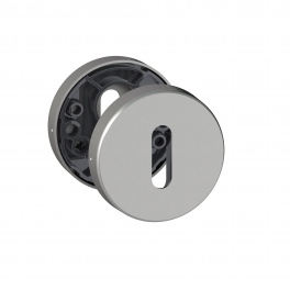 Stainless steel L-key rosette set, 6420 LC - Vachette - Référence fabricant : 081572