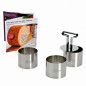 Lot van 3 mousse ringen 7cm en stamper