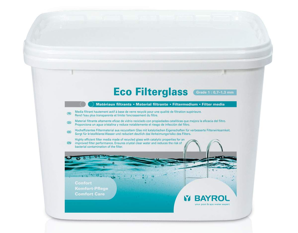 ECO Gránulos de vidrio de filtro grado 1 (0,7 - 1,3 mm) 20kg