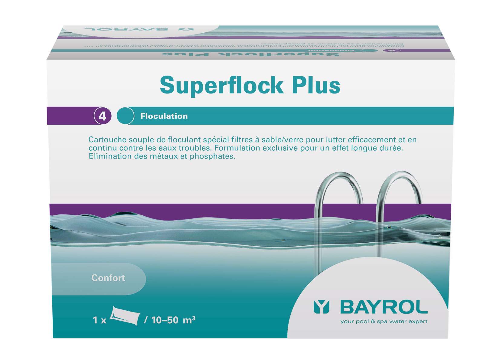 Superflock Box mit 8 Bayrol-Patronen