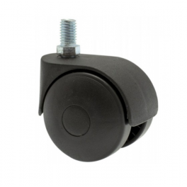 Castor TWINY D. 50 mm with threaded rod M10x15 mm, height 62 mm - CIME - Référence fabricant : 52937
