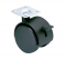 Castor with brake NOVO D. 75 mm black with swivel plate, H. 102 mm - CIME - Référence fabricant : INTRO54684