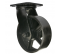 Rueda con freno NOVO D. 75 mm negra con base giratoria, H. 102 mm - CIME - Référence fabricant : INTRO54672