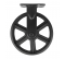 Castor with brake NOVO D. 75 mm black with swivel plate, H. 102 mm - CIME - Référence fabricant : INTRO54672