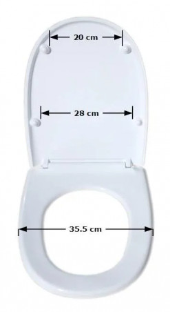 Abattant WC Selles Marly 1 blanc, fixation horizontale (00100861) 16043200000 - Image 3/7