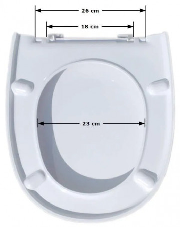 Abattant WC Selles Marly 1 blanc, fixation horizontale (00100861) 16043200000 - Image 4/7
