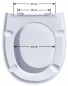 Abattant Selles Marly 1 blanc, fixation horizontale (00100861)