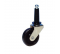 Castor with brake NOVO D. 75 mm black with swivel plate, H. 102 mm - CIME - Référence fabricant : INTRO54683