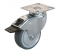 Castor with brake NOVO D. 75 mm black with swivel plate, H. 102 mm - CIME - Référence fabricant : INTRO52884