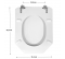 Toilet seat SELLES Equipage 1 and 2, white - ESPINOSA - Référence fabricant : COIABESPSED047