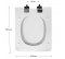 SELLES Shanga toilet seat, white - ESPINOSA - Référence fabricant : COIABSHANGAB