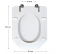 Toilet seat SELLES Equipage 1 and 2, white - ESPINOSA - Référence fabricant : COIABEQUIPAGEB