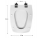 SELLES Cheverny toilet seat, white - ESPINOSA - Référence fabricant : COIABCHEVERNYB